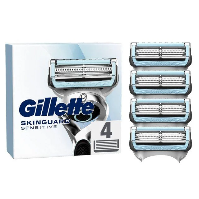 Gillette Skinguard Sensitive Razor Blades   4 per pack