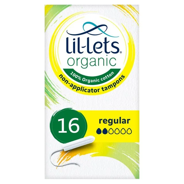 Lil-Lets Organic Non-Applicator Regular   16 per pack