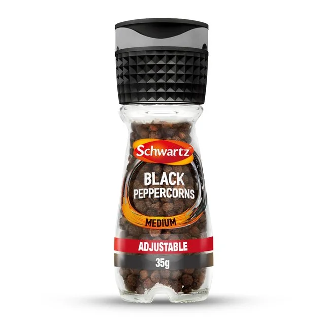 Schwartz Black Pepper Corns Grinder   35g