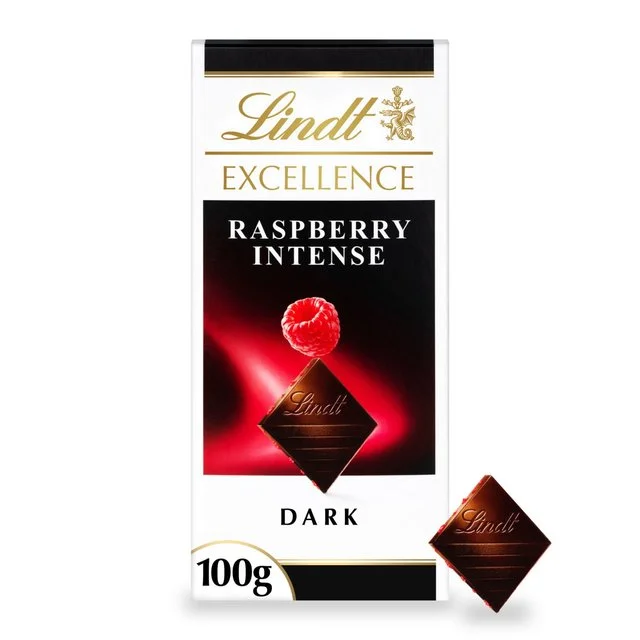 Lindt Excellence Raspberry Bar   100g