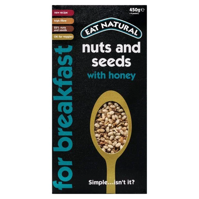 Eat Natural Nuts & Seeds with Honey Toasted Muesli   450g