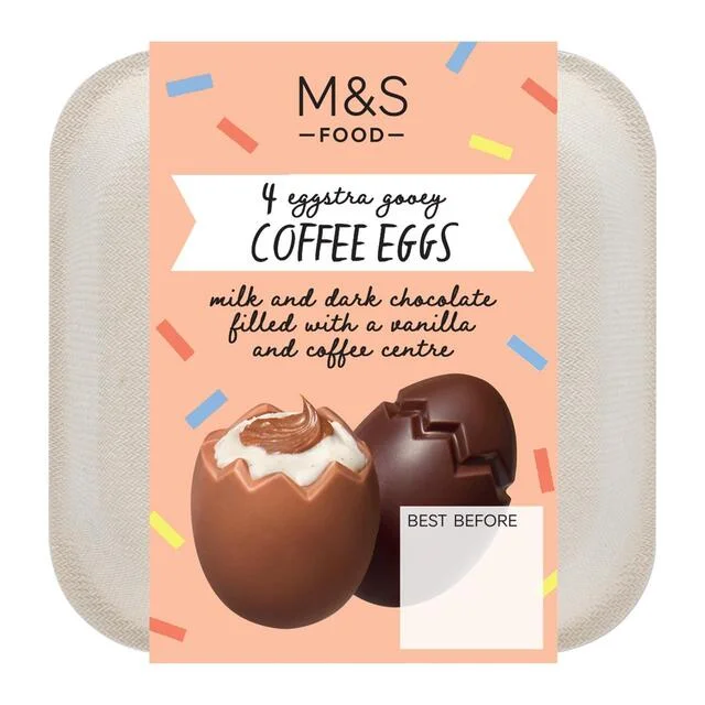 M&S Eggstra Gooey Coffee Eggs   160g