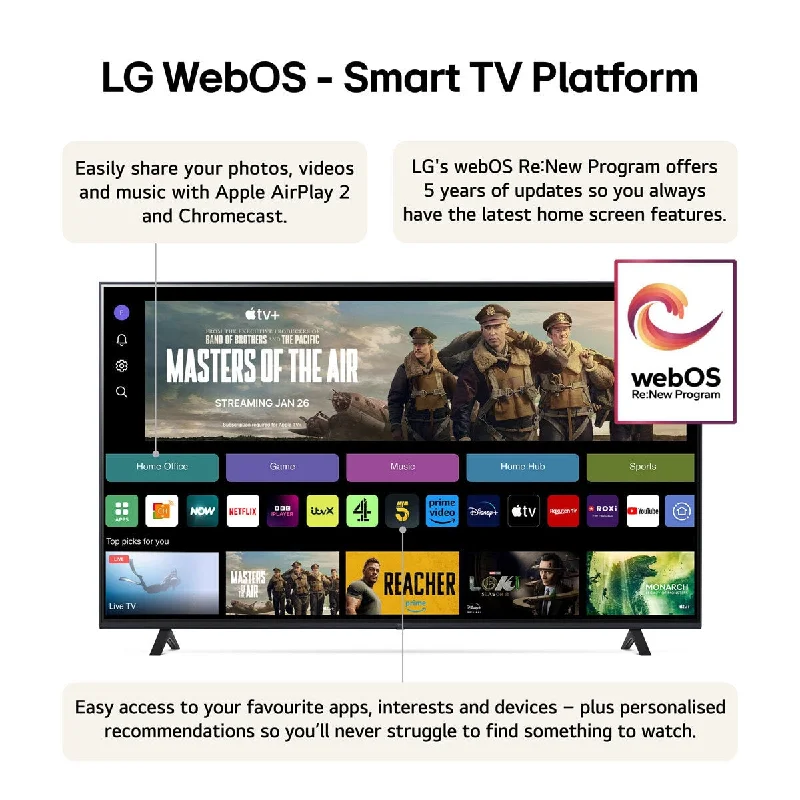 LG 50UT80006LA 50 Inch 4K Ultra HD Smart TV