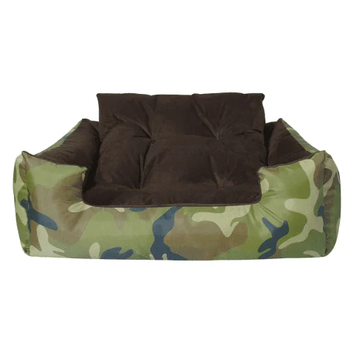 7. **Dog traction rope is automatically retractable**8. **Rabbit clothes cute model**Hiputee Polyester Canvas Velvet Fabric Rectangular Reversible Bed for Dogs and Cats (Army print)